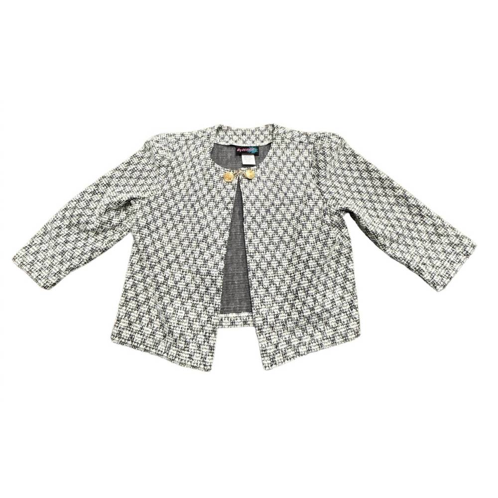 NEW BY DEBRA 3/4 sleeve bolero jacket in black